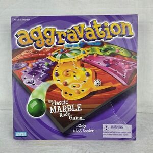 Vintage 2002 Aggravation Marble Race Board Game Complete Parker Brothers